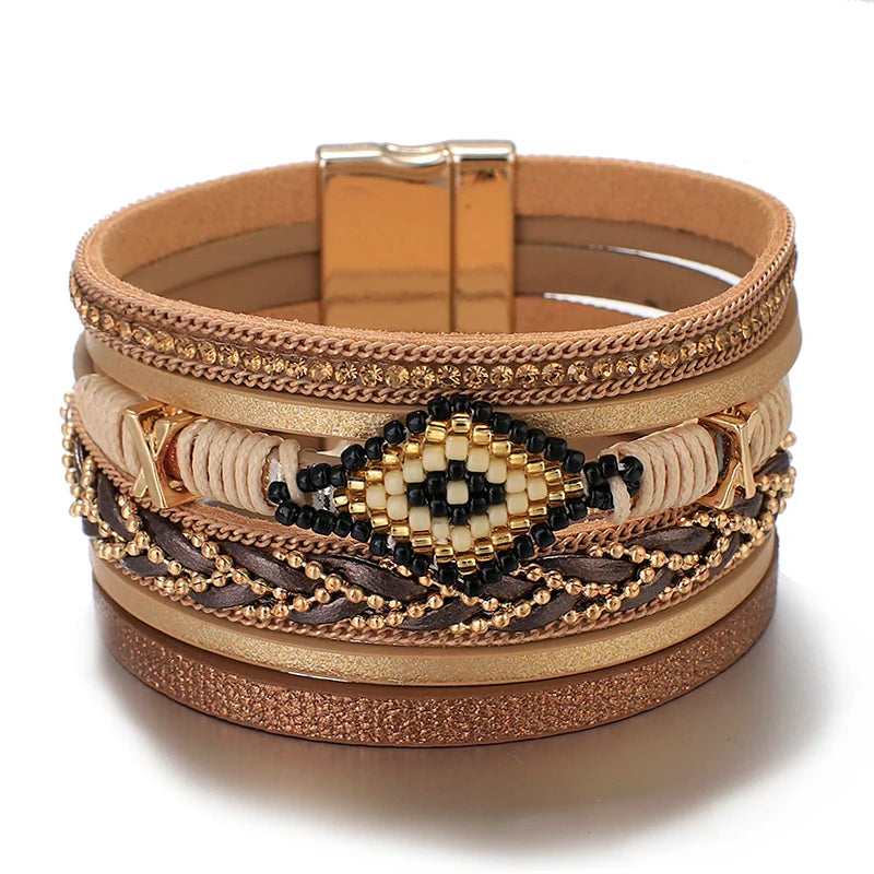 Miyuki Leather Bracelets