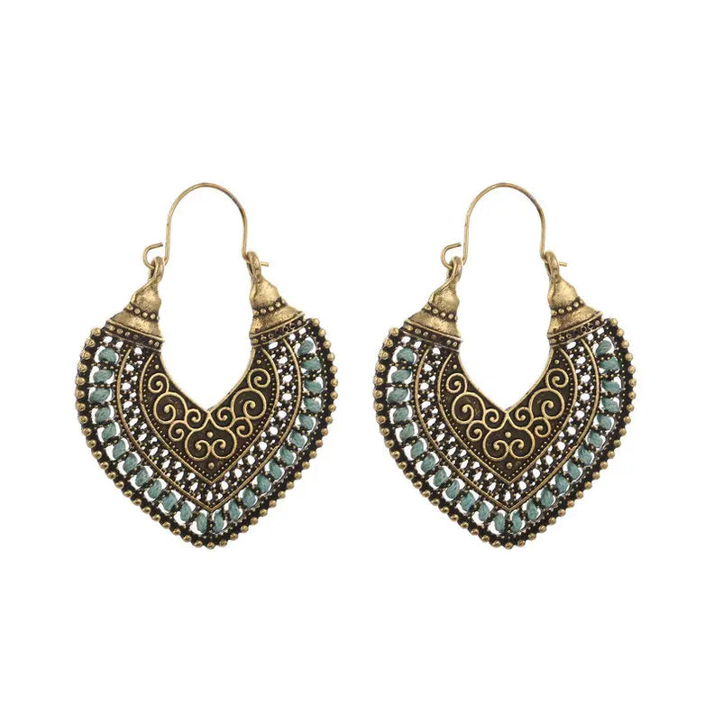 Boho Heart Earrings