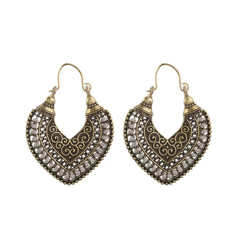 Boho Heart Earrings