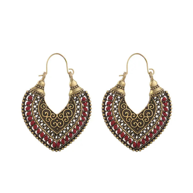Boho Heart Earrings