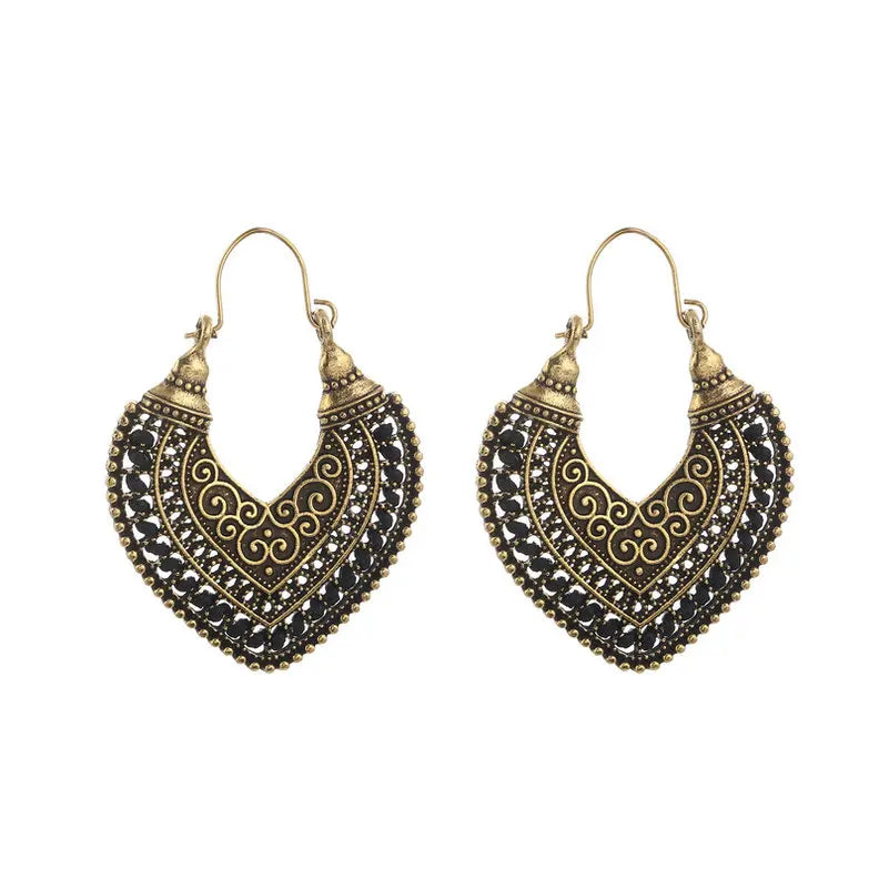 Boho Heart Earrings
