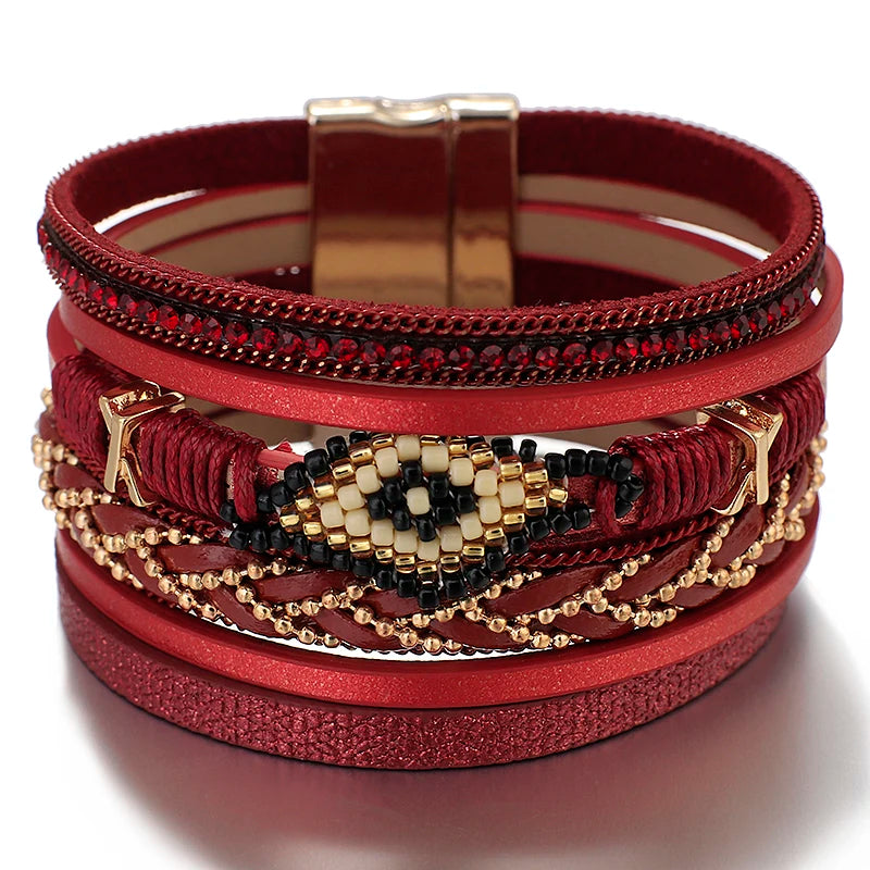 Miyuki Leather Bracelets