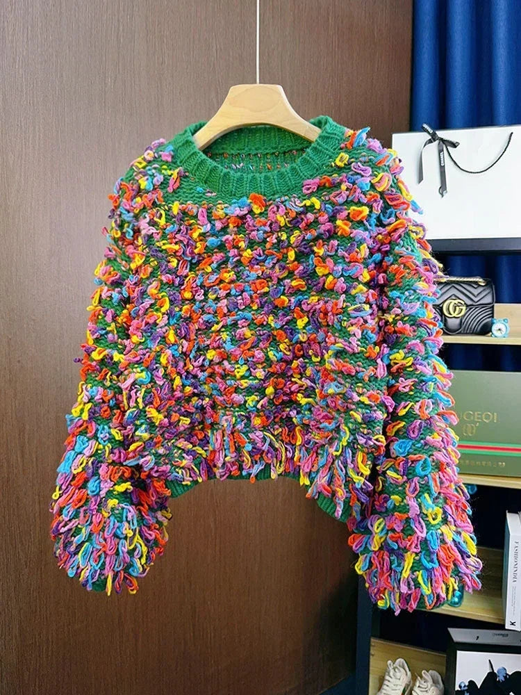 Fringe Crochet Pullover