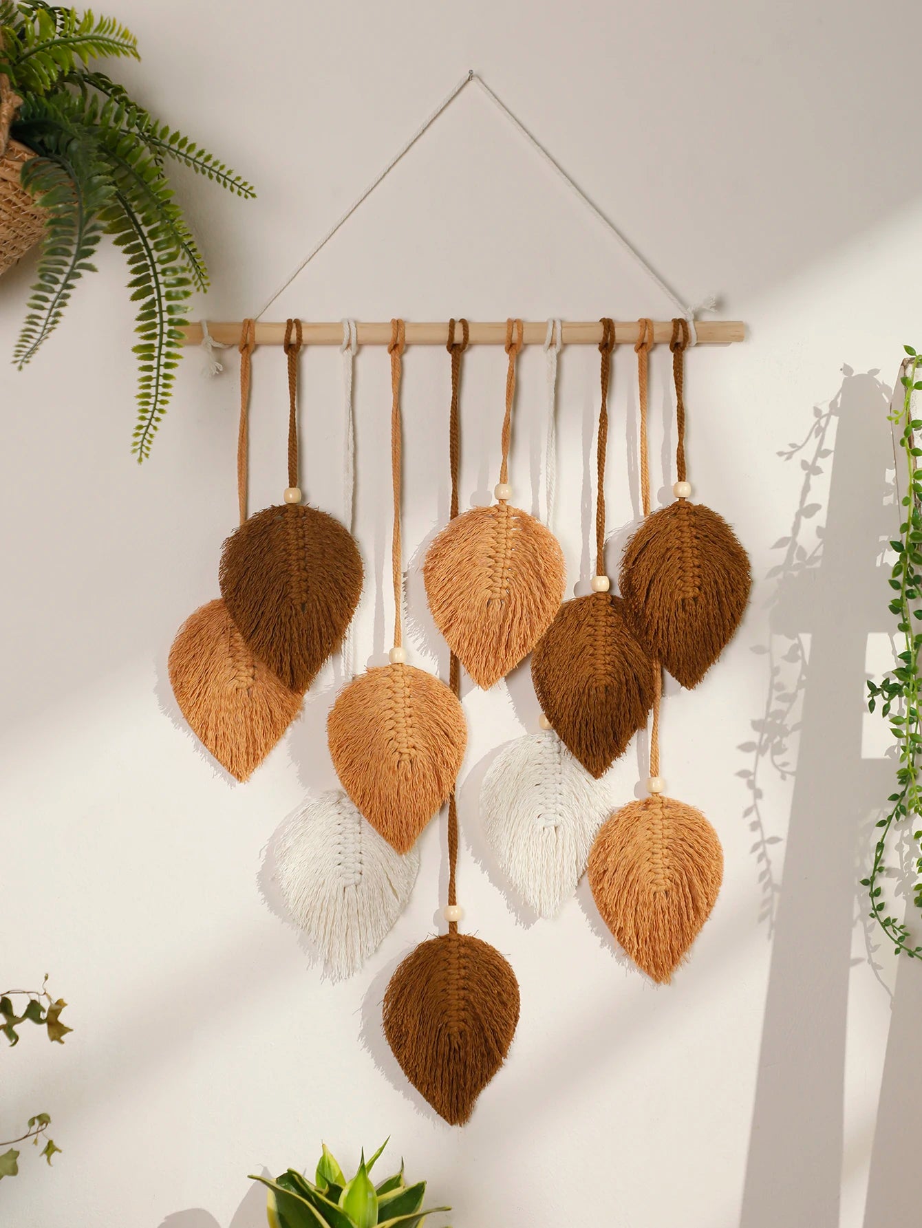 Leaf Macrame Tapestry