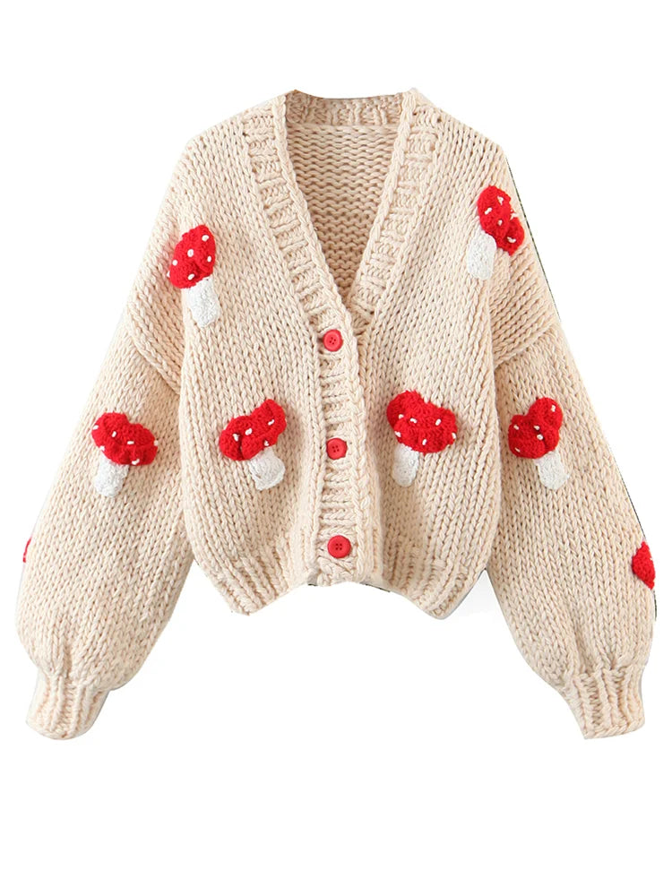 Mushroom Ball Cardigan