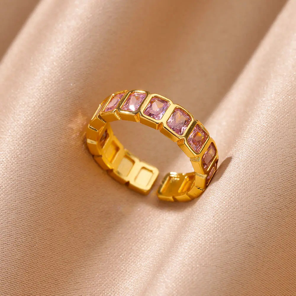 Cubic Zircon Ring