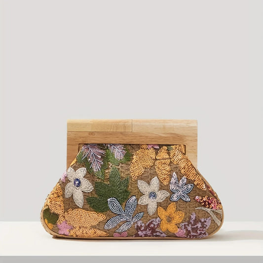 Flower Sequins  Bag