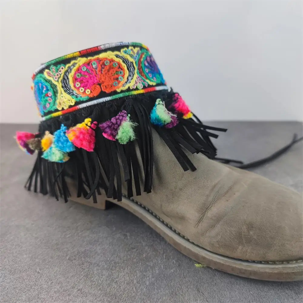 Boho Ankle Shoe Tie