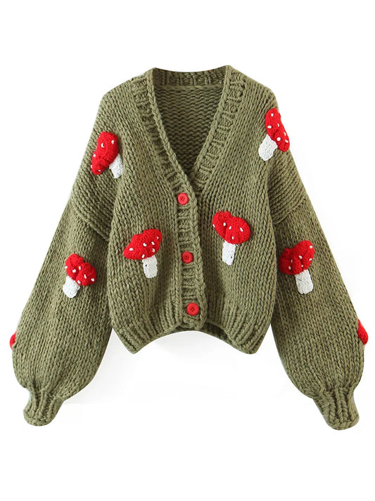 Mushroom Ball Cardigan