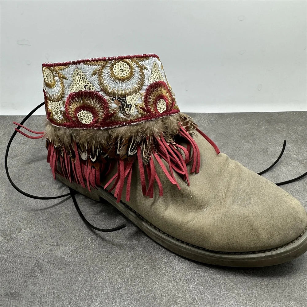 Boho Ankle Shoe Tie